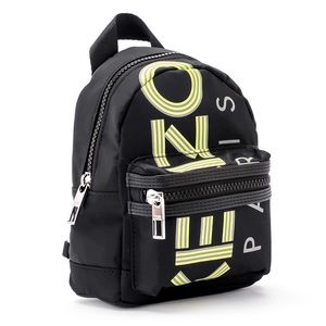Kenzo Mini Black backpack with yellow logo